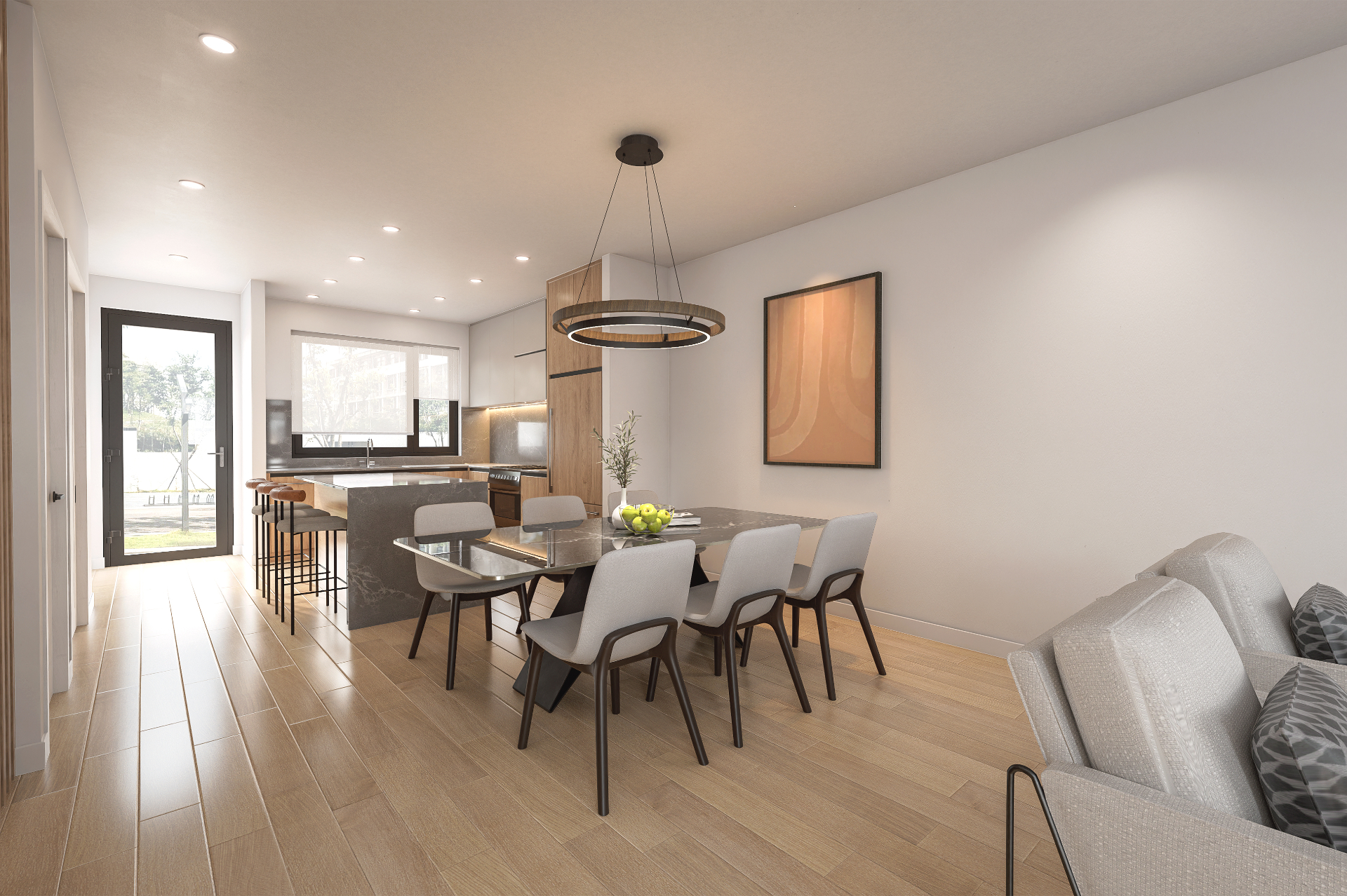 Units 7–10 — open-plan living and dining